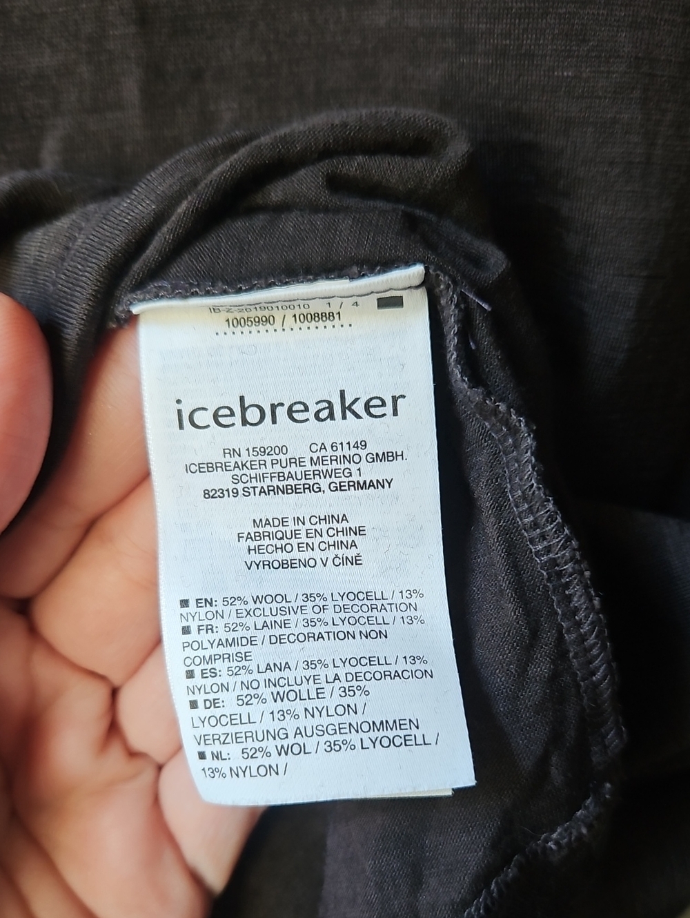 Icebreaker Charcoal Sleeveless Crew Wool Tank Small - Picture 3 of 5